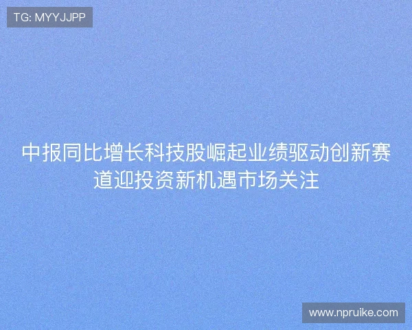 中报同比增长科技股崛起业绩驱动创新赛道迎投资新机遇市场关注